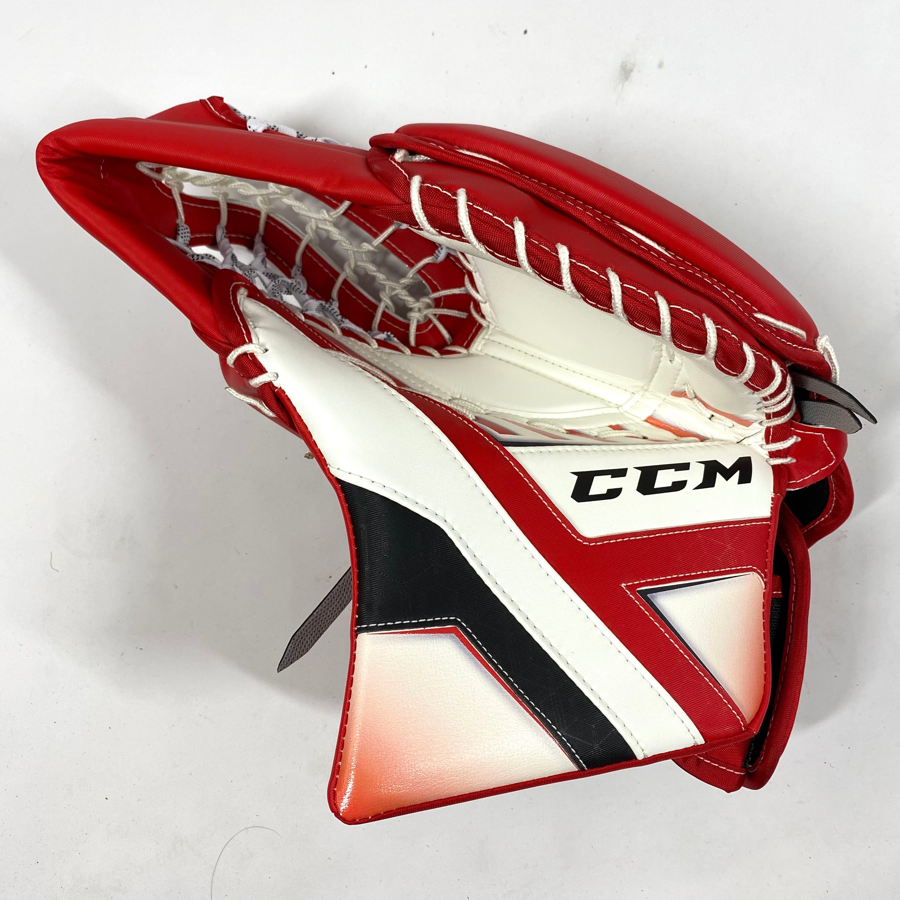 CCM AXIS - Nouveau gant de gardien Pro Stock (blanc/rouge)